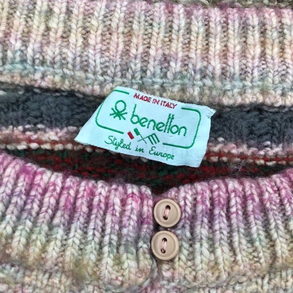 Benetton Shrunken Wool Sweater - Picture 4 of 5